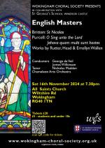 Don't miss our next concert in collaboration with the Choir of St George’s School, Windsor Castle!